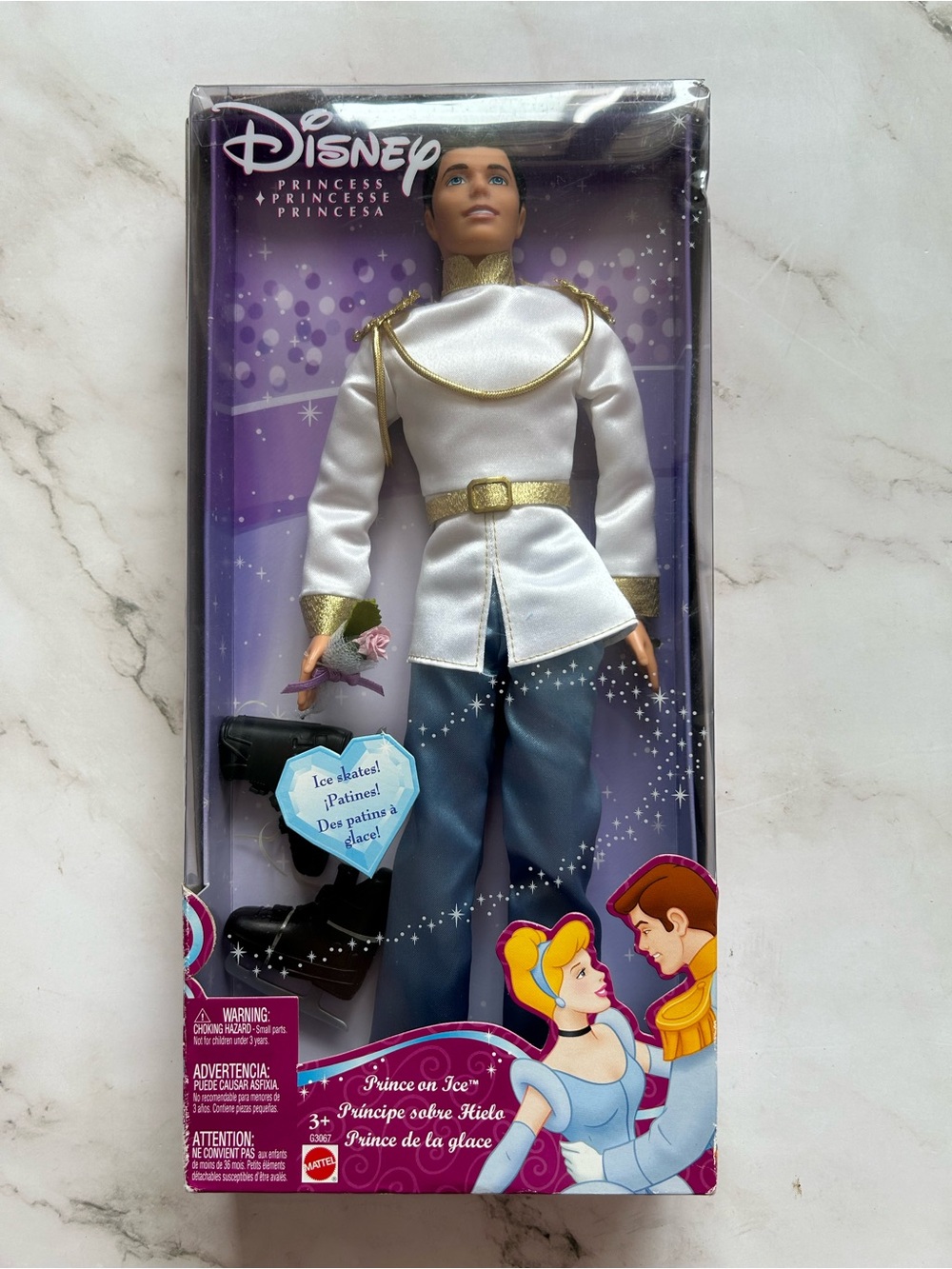 Disney Princess Cinderella Prince On Ice Doll